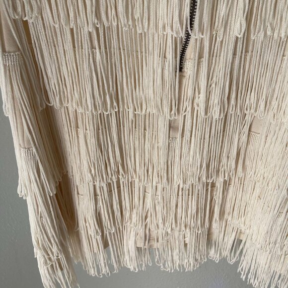 American Eagle Outfitters Ivory Fringe top  Tank Festival Boho Western size 0 - Picture 9 of 10